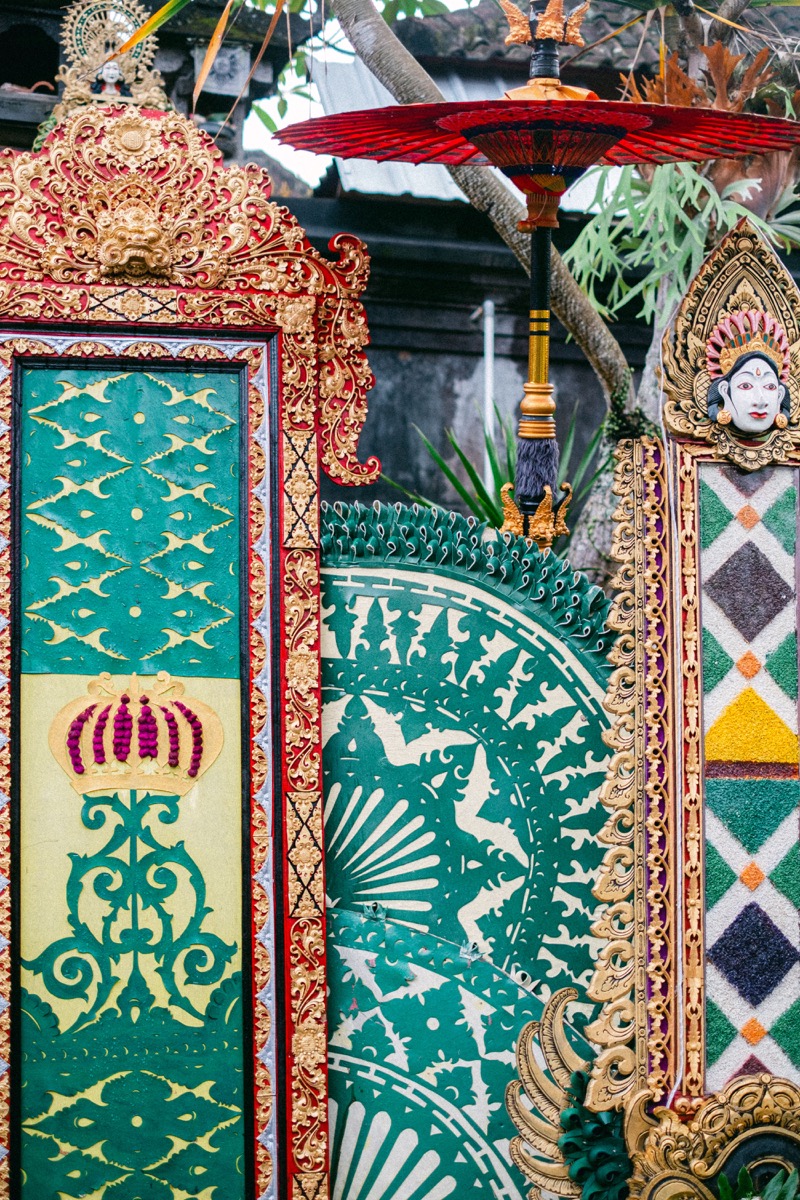 A painting being made during a painting day in Bali